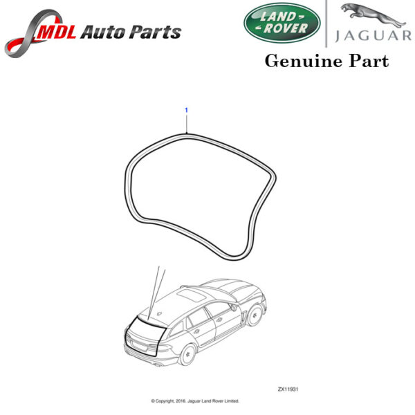 Land Rover Genuine Tailgate Seal C2Z26326