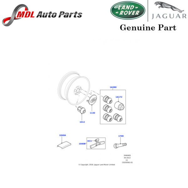 Land Rover Genuine Wheel Nut Key LR043802