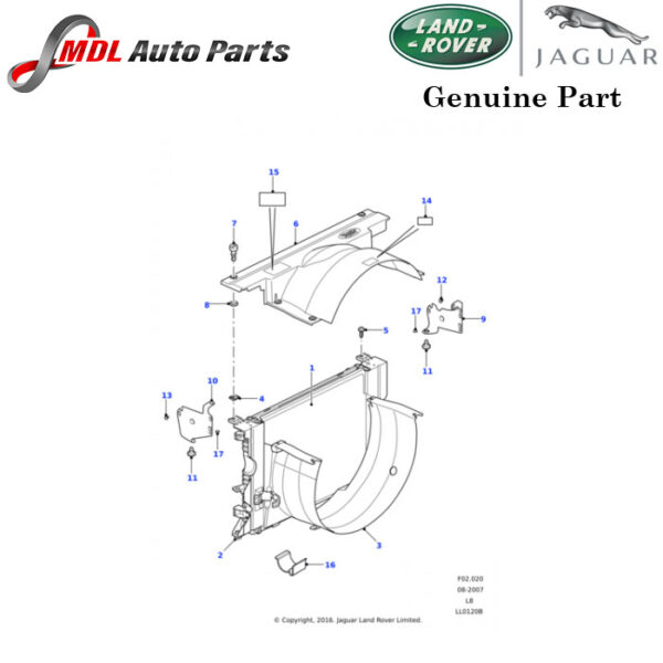 Land Rover Genuine Rediator Decal LR044448