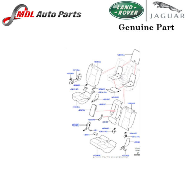 Land Rover Genuine Rear Seat Cushion LR059223