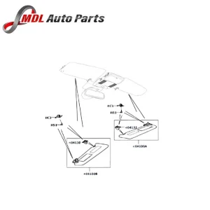 Land Rover Genuine Sun Visor LR060404
