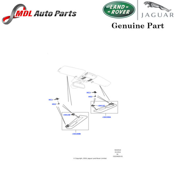 Land Rover Genuine Sun Visor LR060404