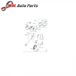 Land Rover Genuine Door Locking Mechanism LR066947