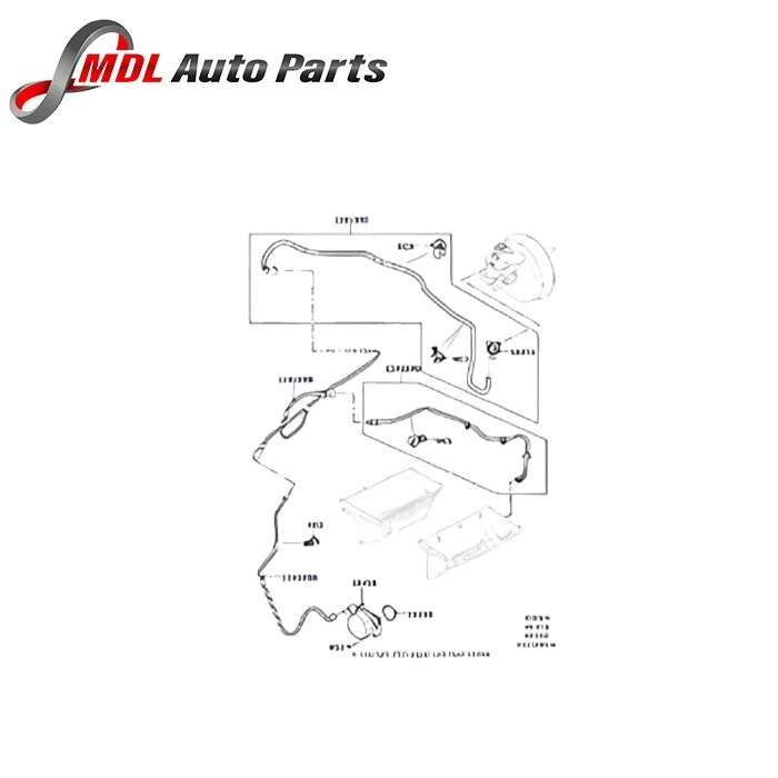 Land Rover Genuine Vacuum Hose Lr081608 1 Land Rover Genuine Vacuum Hose LR081608