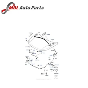 Land Rover Genuine Hood Release Cable LR093229
