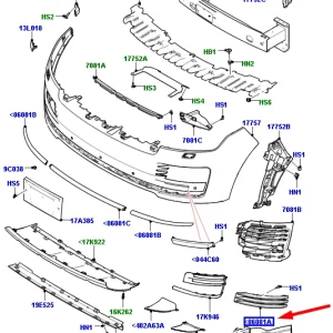Land Rover Genuine Front Bumper LR098521