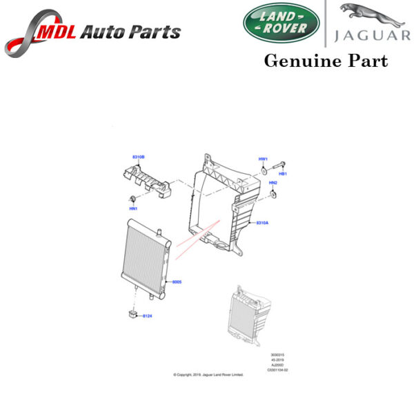 Land Rover Genuine Air Deflector LR128280