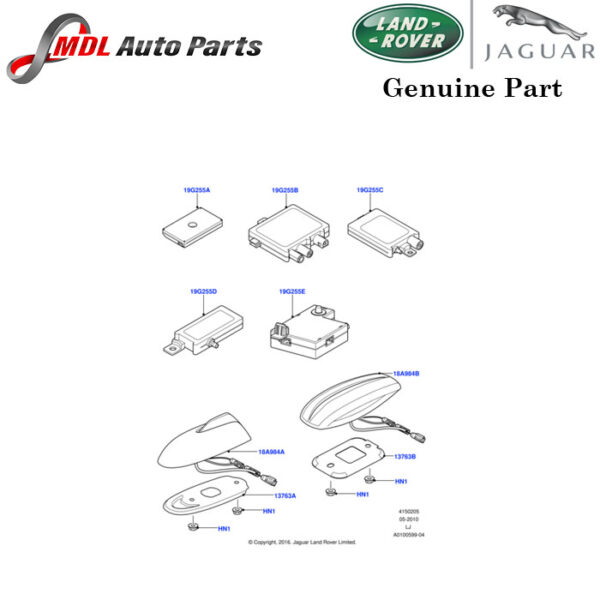 Land Rover Genuine Aerial Assembly XUI500370