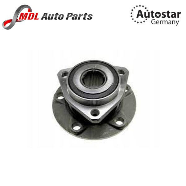 Autostar Germany Wheel Bearing Hub w/ 3 Holes Front for Audi A3 VW Caddy MK3 Golf 5/6/7 1K0498621