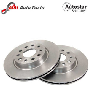 AutoStar Germany (AST # 136981) BRAKE DISC FRONT AXEL For AUDI A3 Golf V Caddy III 1K0615301AC