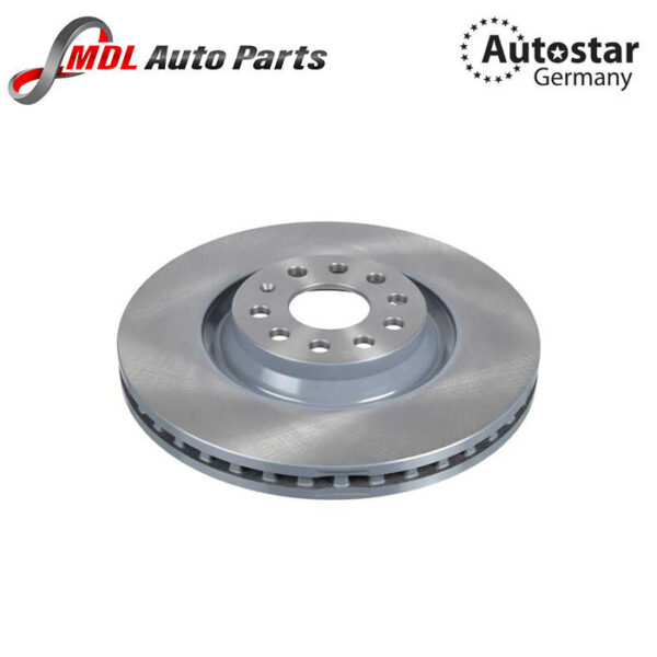 AutoStar Germany Brake Discs Pair Vented Front Blue Print Set 1K0615301AD