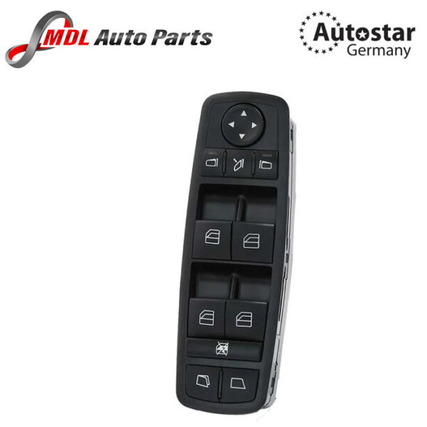 Autostar Germany WINDOW SWITCH (BLK) BLACK For Mercedes Benz 2518300390