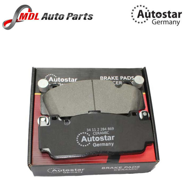 AutoStar Germany FRONT BRAKE PAD SET Ceramic For BMW 34112284869