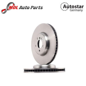 AutoStar Germany Brake Disc Single Vented fits BMW 650 4.4 Front Left 34116785675