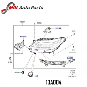 Land Rover Genuine Headlamp Mounting Bracket LR187208 for Range Rover Sport 2023
