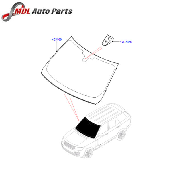 Land Rover Genuine Windscreen Glass - LR070965