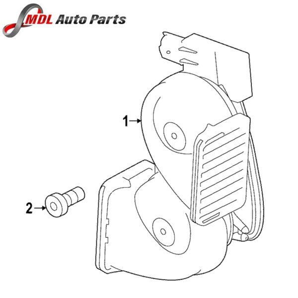 Land Rover Genuine Horn for Range Rover, Range Rover Sport - LR153021