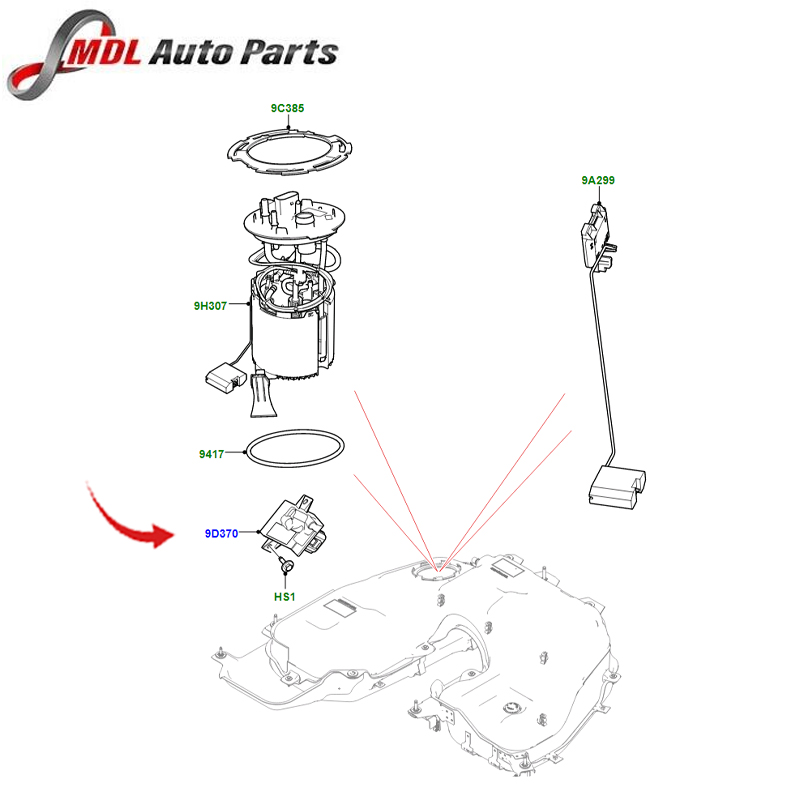 Land Rover Genuine Fuel Pump Control Module - Lr187425 1 LR187425