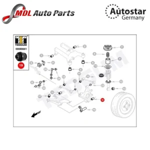 Autostar Germany BUSHING KIT S.S 33 32 1 095 631S 33321090504S